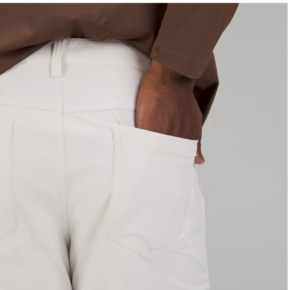 Lululemon ABC Pant Slim Fit White Five Pocket Trousers Size 34 - Picture 5 of 12